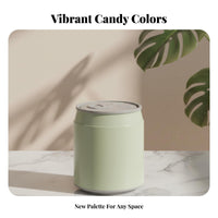 Beverage Can Shaped Trash Bin Sturdy PP Material Carbonated Can Garbage Bin Easy to Clean Press Top Wastebasket for Kids, Adults, Car, Bedroom