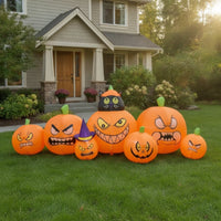 Inflatable Black Cat and Pumpkin Decoration Lawn Inflatable Pumpkin Decoration Bright Party for Families