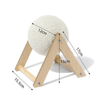 Boredom Relief Cat Scratching Ball Long-Lasting Sisal Rope Ball Scratcher Natural Materials Cat Claw Grinder Toy Shed-Resistant for Indoor Cats, Kittens