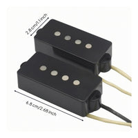 2 Pieces   5 Bass Pickup 11.5K 4-String Bass Pickup Replacement Part Musical Apparatus