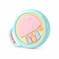 Embossed Toy Drum with Handle Handheld Baby Drum Toy Interactive Educational for Nursery