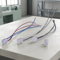 Bathroom Light Ceramic Lamp Holder with 30cm Wire Length, Heat Resistant 4 Pin Lamp Holder for Ballast Connection, Size 20 G10q Ceramic Lamp