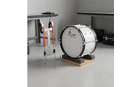 Marching Bass Drum with Back Frame Covered Finish 16x12 Marching Bass Drum Sturdy Shell Music Instrument for Students, Band Members, Outdoor Performance