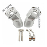 22mm Handlebar Riser 22 Mm Height Elevate Handlebar Clamp Riser Aluminum Alloy for Motorcycle Model 3   Riders, Replacement Install
