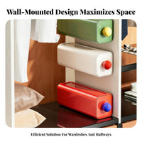 Wall-Mounted Underwear Box Dust Resistant Wall Mount Underwear Organizer Dust-Resistant Pull-out Storage Drawer for Women, Adults, Wardrobe, Bedroom