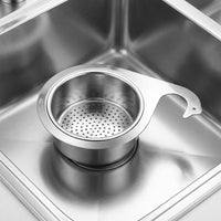 Swan Drain Basket Stainless Steel Sink Strainer with Handle, Thickened Food Waste Strainer, Modern Minimalist Fruit Vegetable Colander Basket
