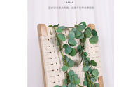 Round Leafed Vine Looking Fake Hanging Eucalyptus Realistic Look Decorative Greenery for Photography Styling