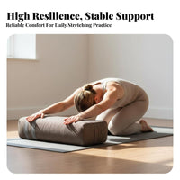 Stretching Bolster Promotes Deep Relaxation Structured Alignment Practice Bolster Removable Zippered Cover Fitness Equipment for Yogis, Men