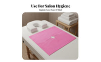 100 Pieces Hygienic Beauty Bed Hole Towel Soft & Comfortable Disposable Face Cradle Cover Skin-Friendly for Spa Professionals, Spas