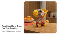 Year of the Horse Stuffed Creature Festive Design Chinese New Year Horse Doll Horse Plush Stuffed Ie Super Soft PP Cotton