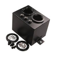 Reservoir Tank with Fittings Aluminum Fuel Reservoir Tank Alloy for Car Builders