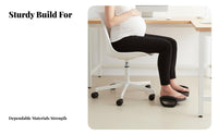 Non-Slip Adjustable Under-Desk Footrest Massaging Surface Adjustable Tilting Footrest Foot Support for Pregnant Women, Children, Office Workers, Study Room, Workstation, Home
