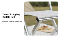 Foldable Lightweight Camping Seat with spinerest Easy to Carry foldable Chair with spine reinforcement space-saving Folding Stool Quick Setup for Campers, Travelers, Fishing, Barbecues, Hiking, Beach