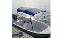 Waterproof Bimini Top 600D Oxford Cloth 4 Bow Bimini Top Protection Aluminum Frame Boat Canopy for Boaters, Fishermen, Yacht
