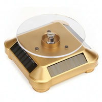 Automatic Solar Display Stand Cordless Rotating Display Stand Portable Solar Turntable Multifunctional for Jewelers