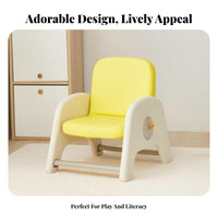 With rear Support Upholstered Mini Sofa Chair Lazy Lounge design Plush Club Chair Child-Safe Design children's Furniture Soft and Comfy for Toddlers, Preschoolers, Parents, Nursery, Playroom, Kindergarten, Living Room