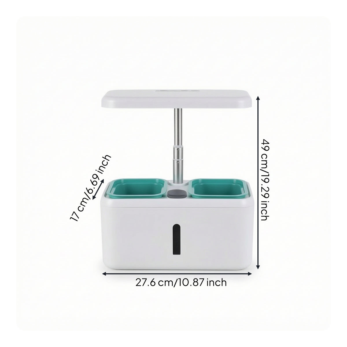 Full-Spectrum Hydroponic Planting Machine Self-Circulating Hydroponic Growing System Kit Telescopic Smart Grower with Grow Light Adjustable for Apartment Dwellers, Beginners, Kitchen, Office