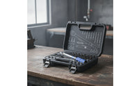 32 Pieces Torques Wrench Set Anti-Slip Tool Set with Hard Shell Case Metric for Home Maintenance, Machine Repair