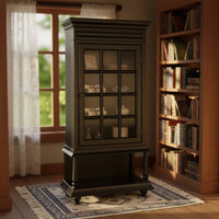 Miniature Armoire with Openwork Unpainted Dollhouse Cabinet Handcrafted Dollhouse Cabinet with Shelf for Hobbyists, Collectors, Diorama