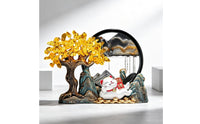 Desk Ornament with Drifting Sand Translucent Moving Sand Art Dynamic Tabletop Display for Living Room