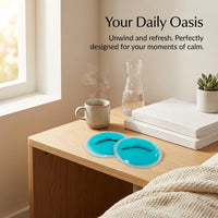 Cooling Gel for Headaches, Hot Cold treatment for swollen Eyes, Reusable Travel for Sleeping Airplane, Headache Relief for Adults