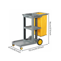 Rolling Cleaning Trolley Multifunction Household Organizer Lower Tray