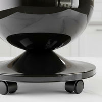 Large Capacity Lidded Trash Can Easy to Move Pedestal Trash Bin Lid Cover Rolling Waste Bin High Leg Design for Commercial Users, Kitchen, Office, Restaurant