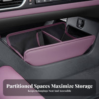 Foldable Central Console Lower Storage Box Tailored Vehicle Interior Accessory Non-Destructive Installation Car Organizer Large Capacity for Drivers, Daily Commute, Long-Distance Travels