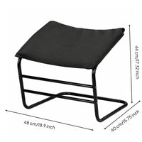 Footstool Angled Padded Footrest Compact Footrest with Metal Frame for Home Office