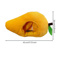 Mango Hat Cute Funny Mango Costume Hat Comfortable Soft Fruit Headwear for Kids, Parties, Social Media Recordings