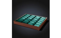 Multi-Slot Watch Tray with 24 Slots Velvet-Lined Watch Display Tray Soft Thin for Retail Counter