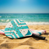 Beach Tennis Paddle Soft Grip Beach Tennis Racket Paddle with Carbon Fiber Face Non-Slip Carbon Fiber Racket Sweat-Resistant