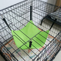 Cat Hammock Style Hanging Cat Bed with Metal Hooks, Breathable Material Indoor Cat Cage Hammock for Kittens, Single Cooling Hammock Hanging Place
