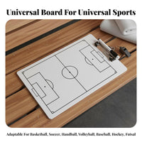 Portable Attractive Sports Board Sturdy Coaches Game Plan Board Reusable for Training Sessions