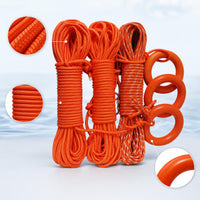 Professional Water Rescue Rope Floating Line for Swimming and Boating, Lifebuoy Rope with Buoyant Cord