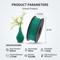 PLA material 3D Printer Filament 1.75mm, High Temperature Pen Refills for Drawing and Modeling Projects