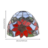 Stained Glass Lamp Shade Handcrafted Lighting Decorative for Home Stylists, Living Room