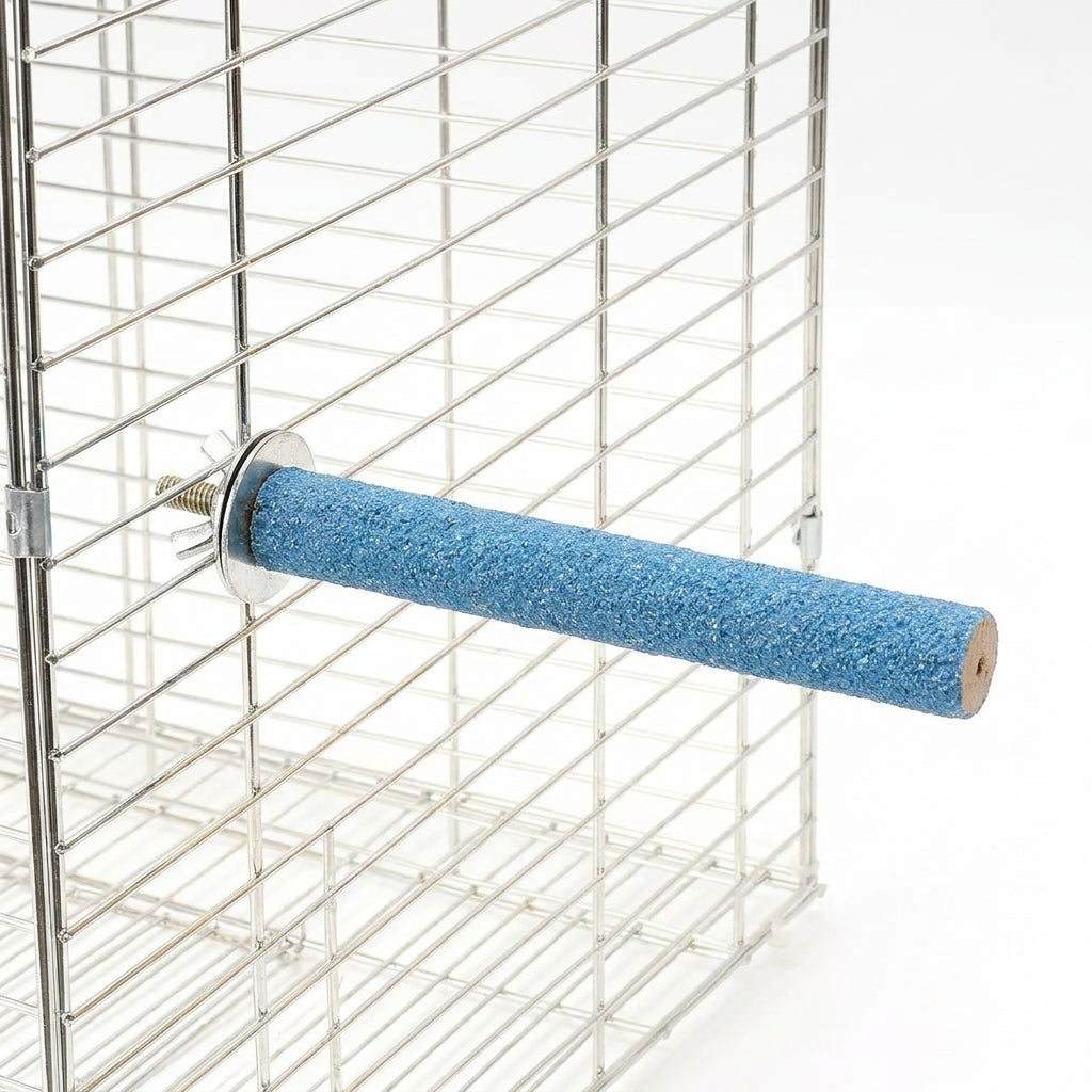 Parrot Perch Straight Sanded Bird Stand, Grinding Perch for Beak and Nail Maintenance, Wooden Bird Perches for Budgie and Cockatiel