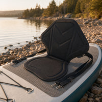 Padded Kayak Seat Adjustable Backrest Textured Cushion for Kayakers, Paddlers