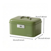 Lockable Storage Box Spacious Lockbox Compact for Home, Bedroom