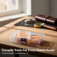 Adjustment Tool Set Includes Replacement Pins Timepiece Link Removal Kit Portable for DIY Enthusiasts, Beginners