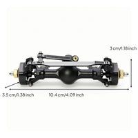 RC Crawler Axle with Brass Knuckles 1/24 Scale SCX24 Axle Assembly Part Hardened Steel Heavy-Duty for Rock Crawling