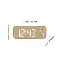 LED Desk LED Desk Clock Blue Light Strip Tabletop Decor Rounded Corners