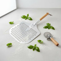 Aluminum Pizza Peel Hanging Loop Cooking Tool for Home Cooks