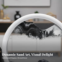New Chinese Design Moving Sand Art Picture Creative Gift Dynamic Sand Picture 360° Rotatable for Adults, Students, Living Room, Home