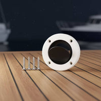Boat Scupper Drain with Flapper Corrosion-Resistant Boat Scupper Drain with Ball Self-Bailing Valve Leak-Proof for Yachts, Boats