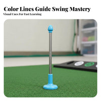 Adjustable Length Chipping Direction Indicator Portable Golf Alignment Rod Lightweight Golf Alignment Rod Long-Lasting for Golfers, Beginners, Professionals, Home Practice, Driving Range, Outdoor