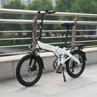 Lightweight Folding Electric Bicycle Easy to Fold Foldable Electric Bicycle Variable Speed Folding Electric Bike Pedal Assist for Adults, Commuting, City Riding, Travel
