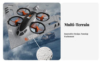 HD Sky Photography 3 in 1 Amphibious Dr Single Long-Lasting & Anti-Collision Sea Land Air Aircraft Single-Key Functions for Outdoor