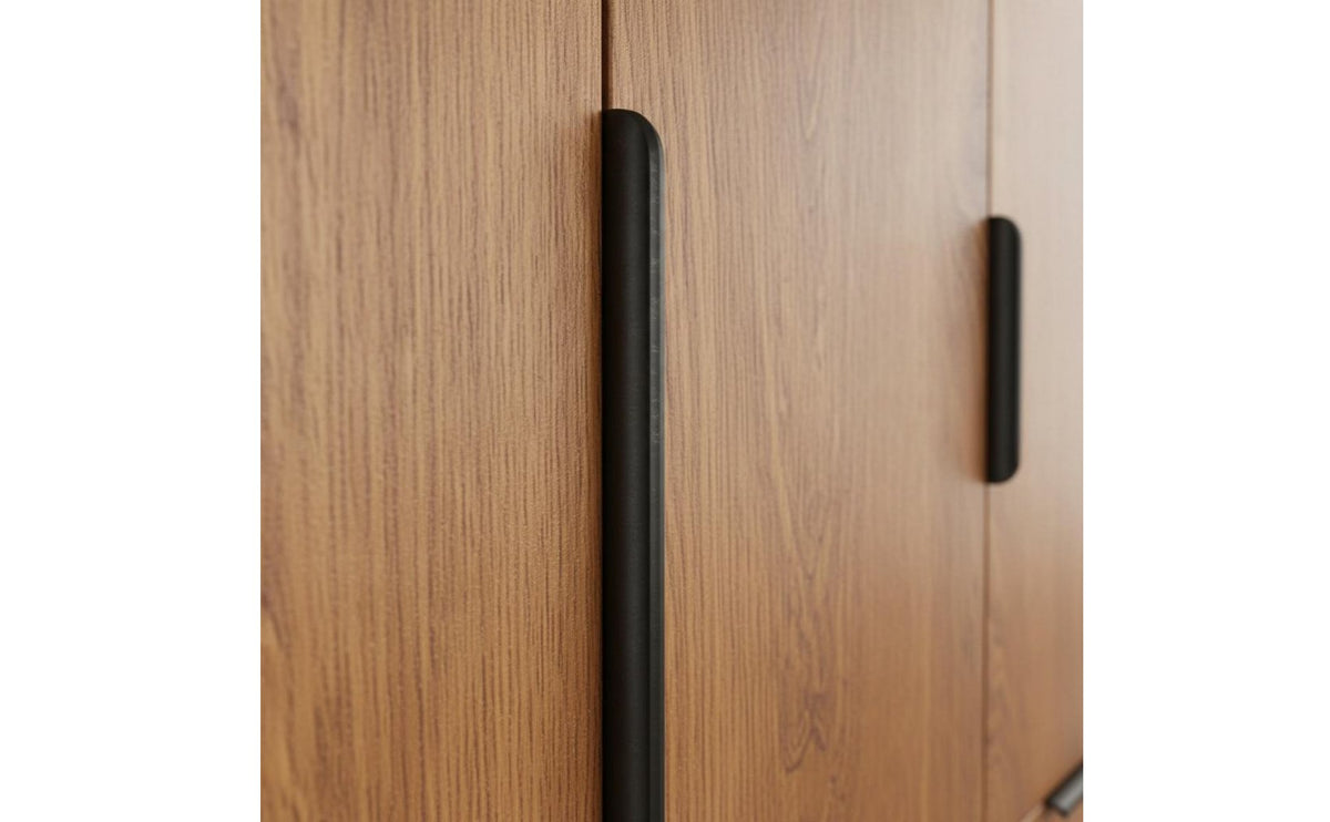 Swing Door Wardrobe Space Saving Freestanding Wardrobe Large Capacity Modern Clothes Armoire for Apartment